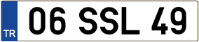 Truck License Plate